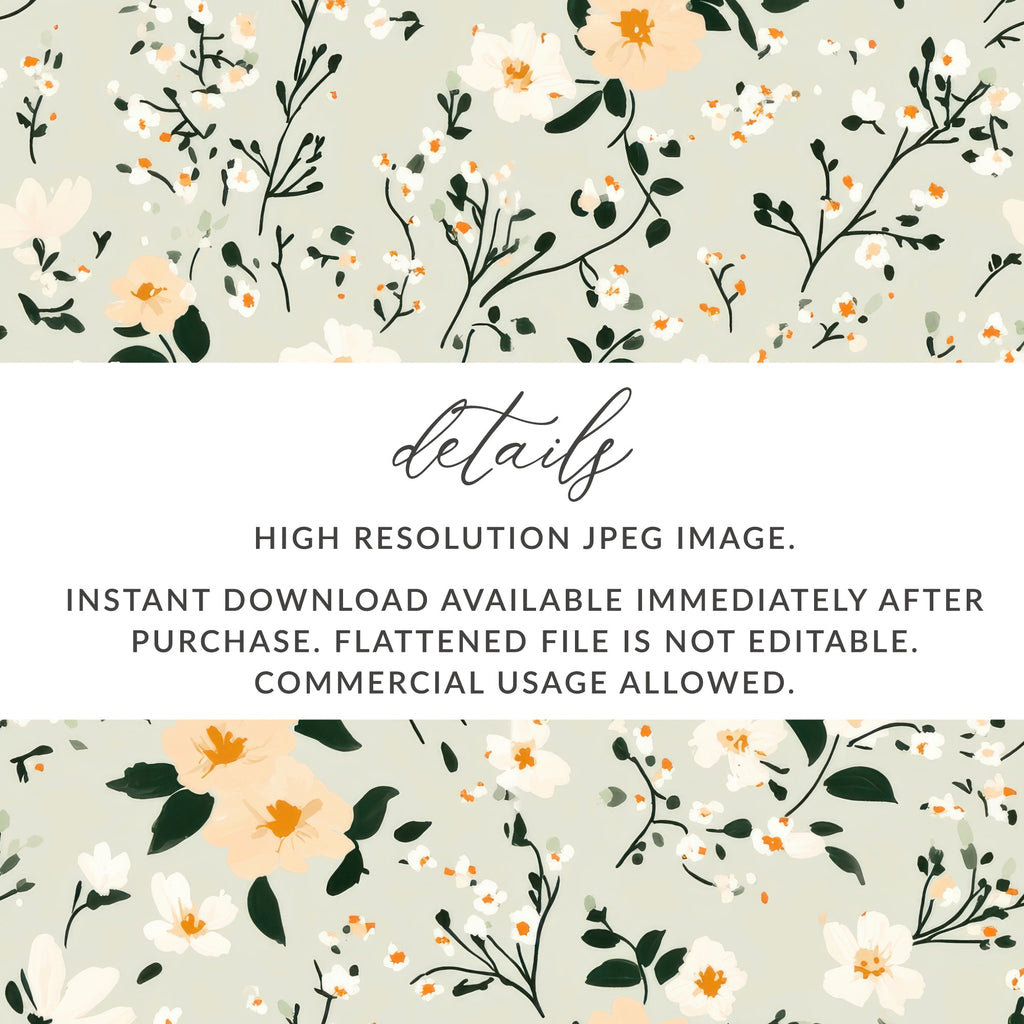 High Resolution Floral JPEG Image Instant Download
