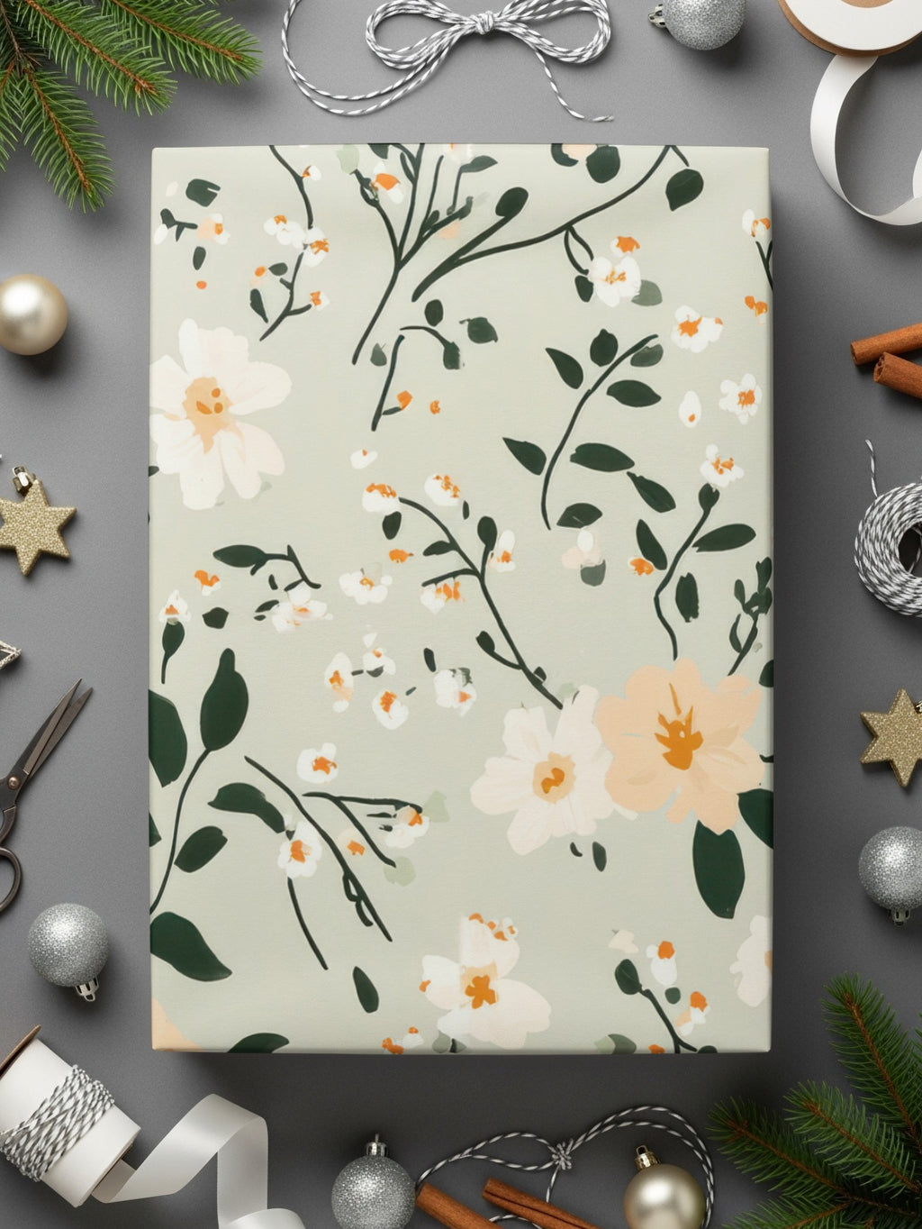 Elegant Floral Patterned Gift Wrap for Special Occasions