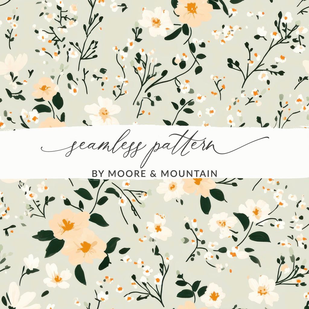 Seamless Floral Pattern by Moore Mountain Design