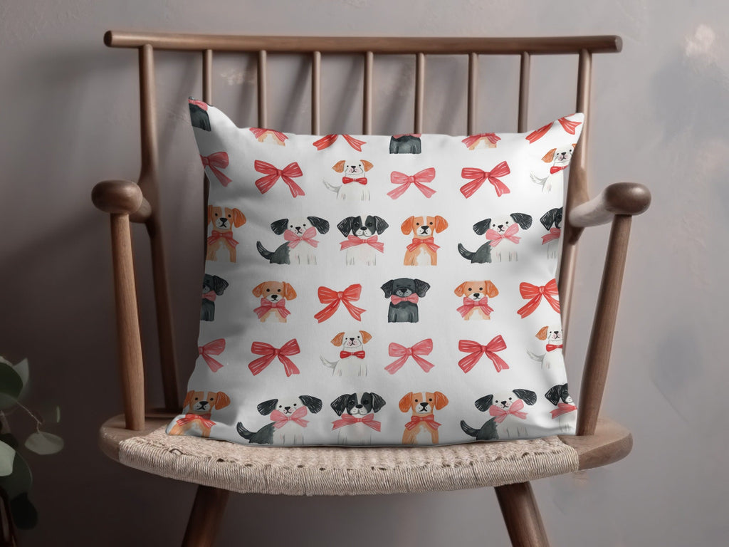 Dogs with Bows Pattern Adorable Puppies with Bow Ties Digital - Moore and Mountain