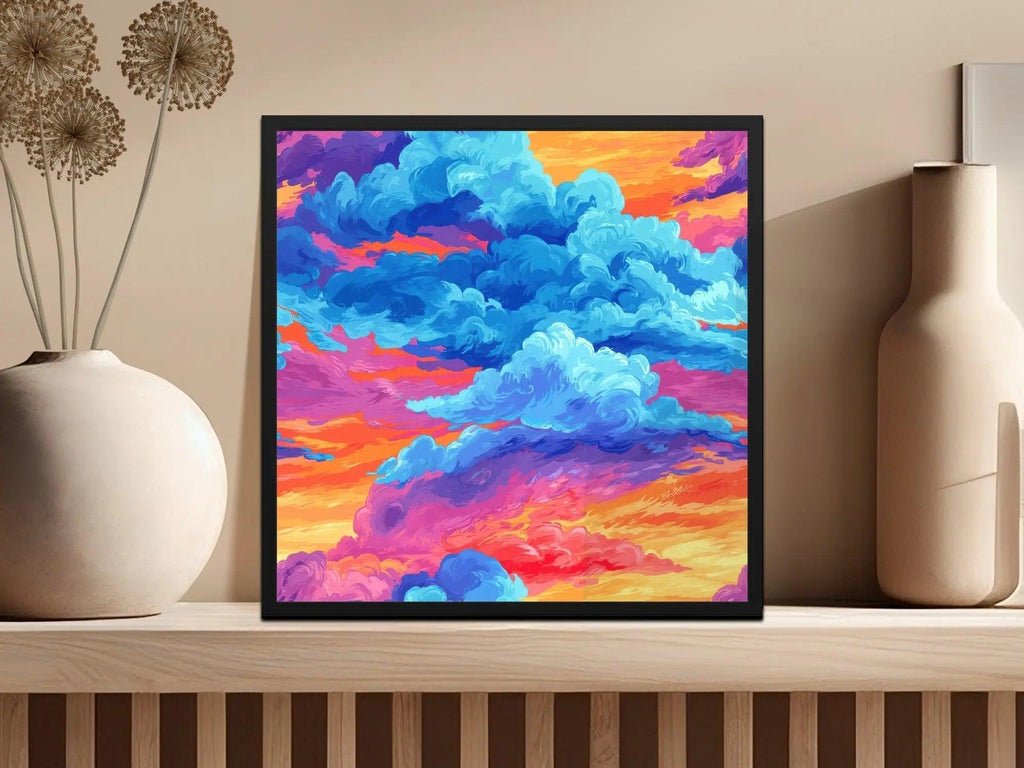 Dreamy Sky Digital Download, Abstract Clouds JPEG, Seamless Cloudscape Image, Fantasy Sky Texture, Colorful Sky Art Print, Clouds Digital - Moore and Mountain