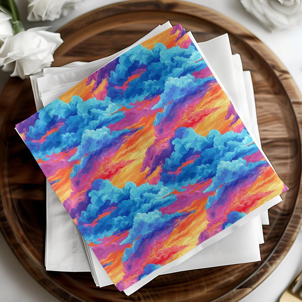 Dreamy Sky Digital Download, Abstract Clouds JPEG, Seamless Cloudscape Image, Fantasy Sky Texture, Colorful Sky Art Print, Clouds Digital - Moore and Mountain