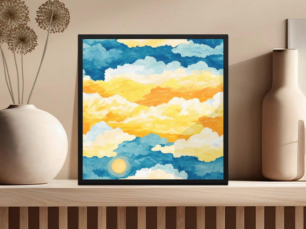 Dreamy Sky Digital Paper, Sunset Clouds Pattern, Seamless Digital Paper, Sky Background, Abstract Digital Paper, JPEG Digital File - Moore and Mountain