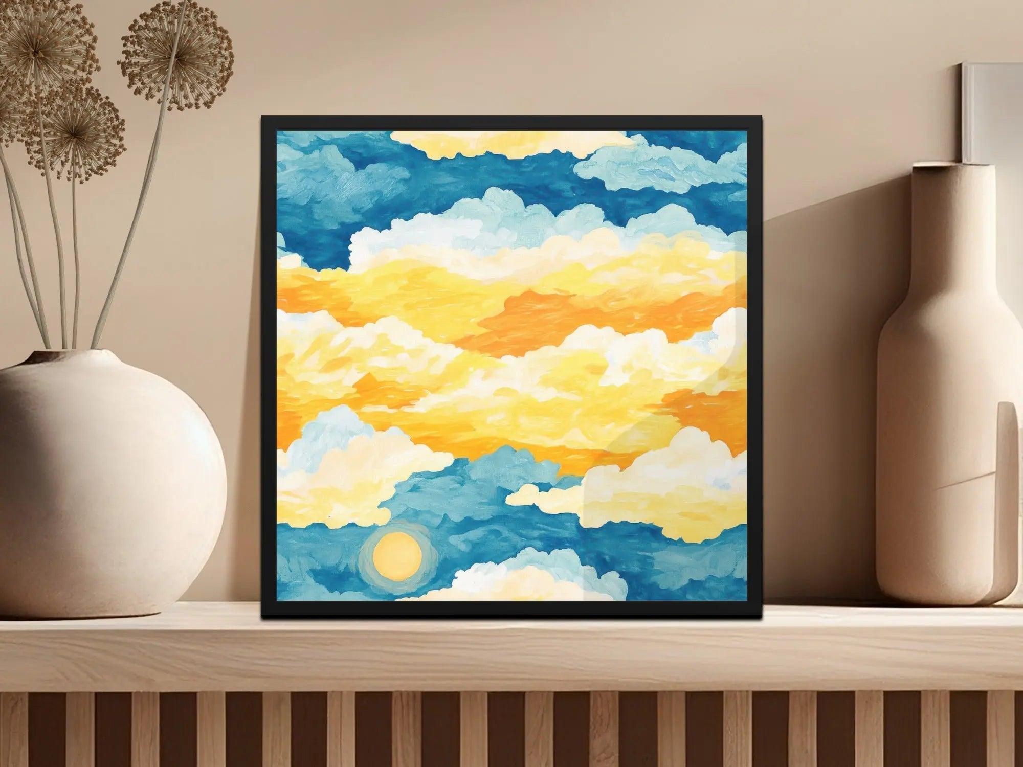 Dreamy Sky Digital Paper, Sunset Clouds Pattern, Seamless Digital Paper, Sky Background, Abstract Digital Paper, JPEG Digital File - Moore and Mountain