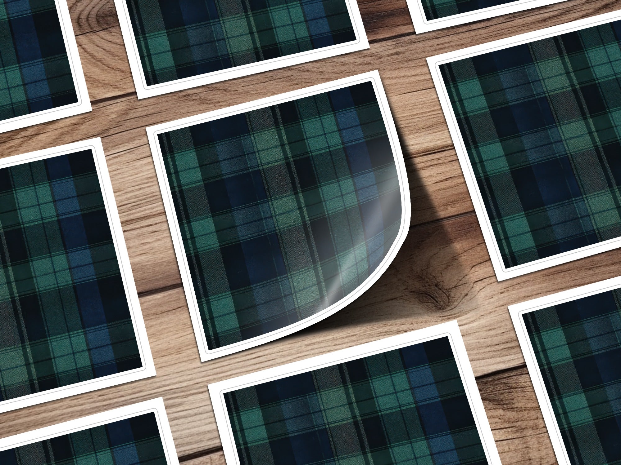 Elegant Black and Green Tartan Seamless Pattern Design Digital - Moore and Mountain