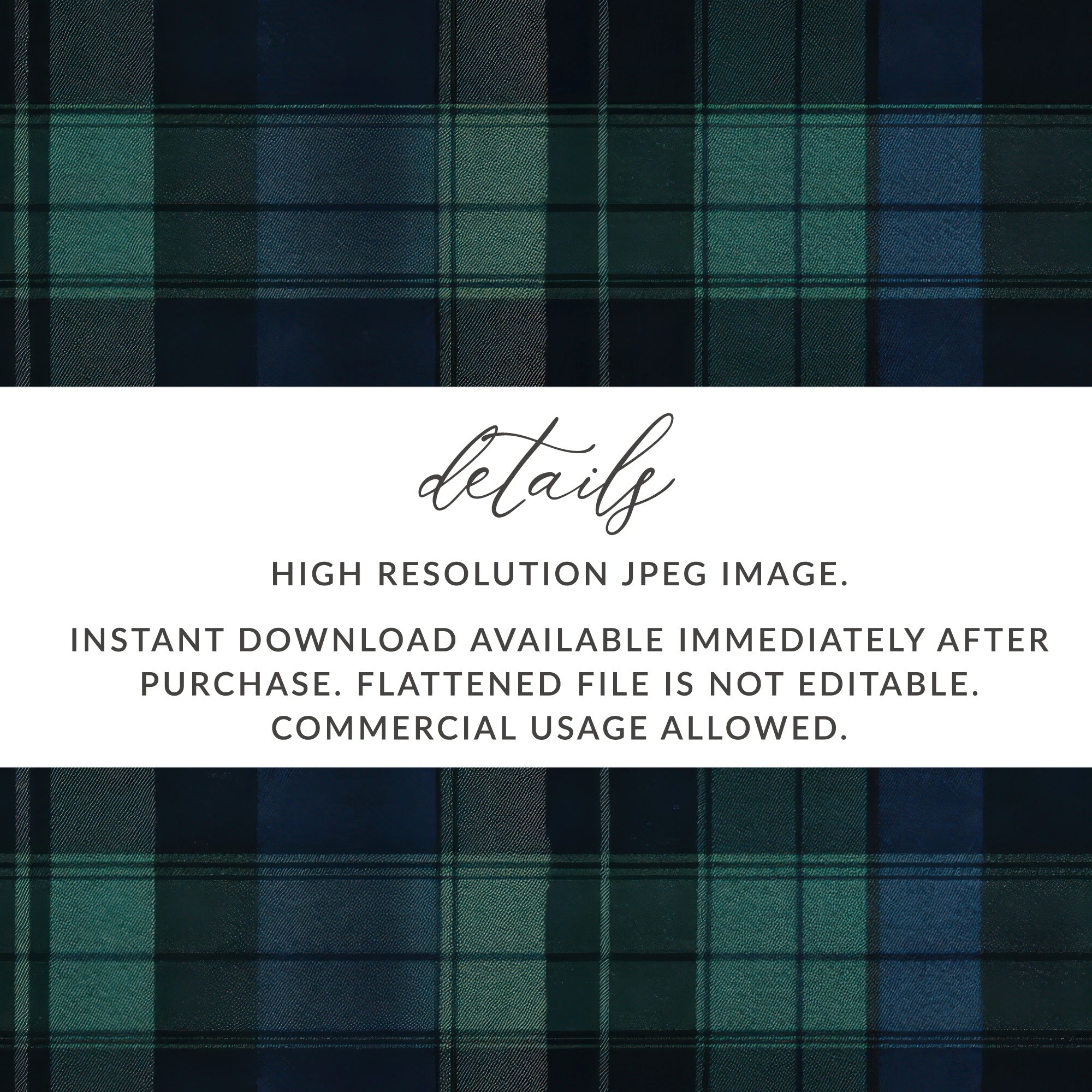 Elegant Blue And Green Plaid Scottish Tartan Background - Moore and Mountain