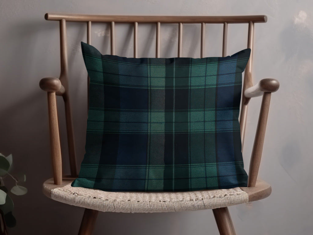 Elegant Blue And Green Plaid Scottish Tartan Background - Moore and Mountain