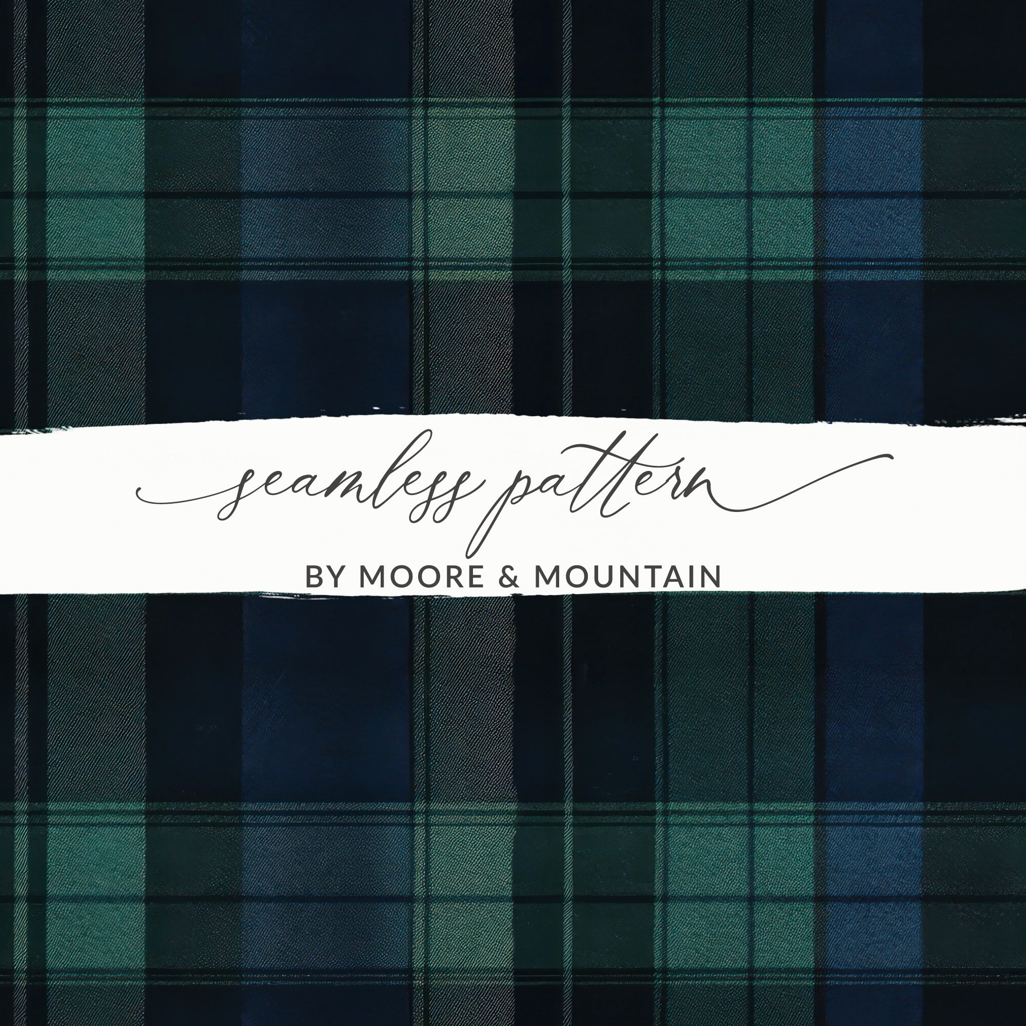 Elegant Blue And Green Plaid Scottish Tartan Background - Moore and Mountain