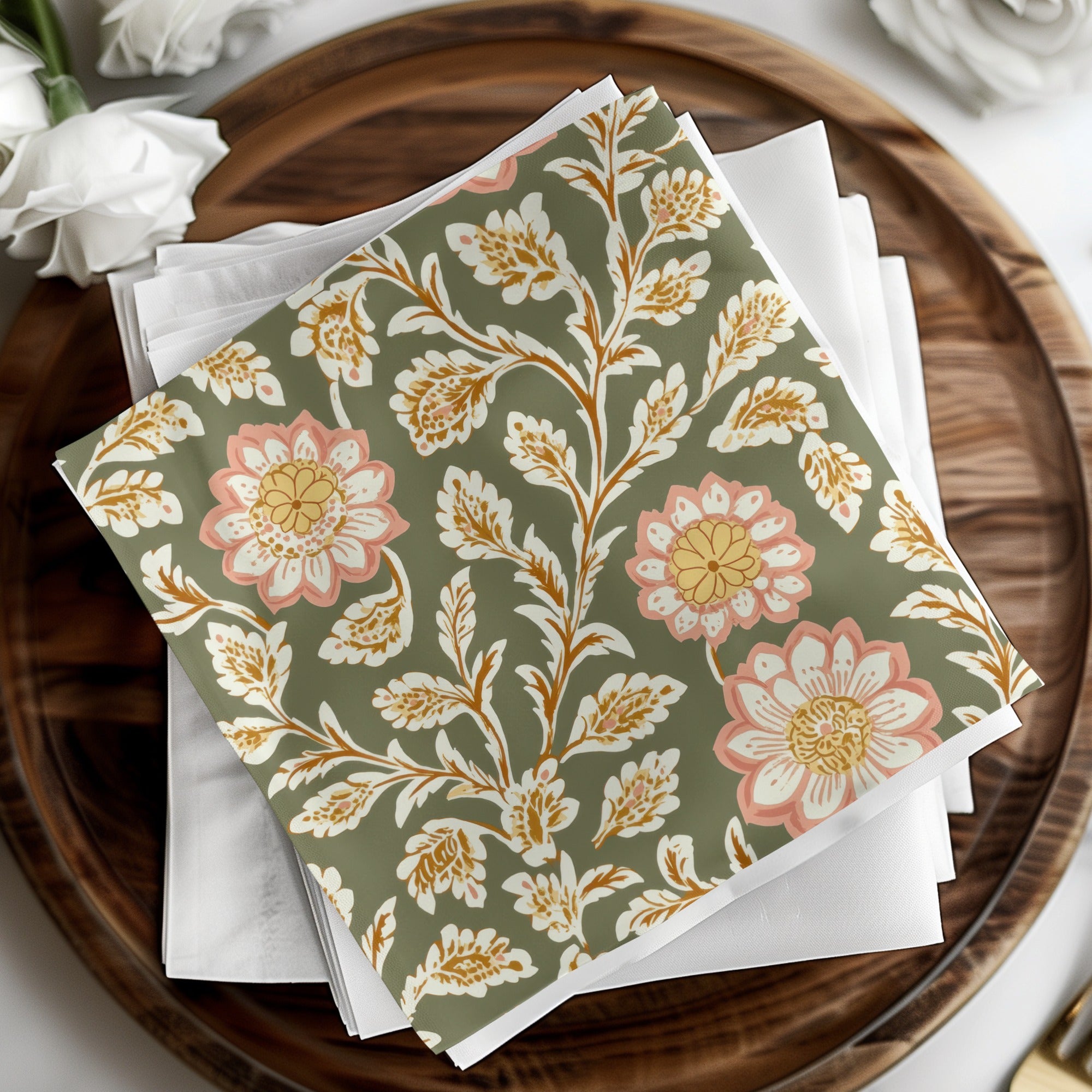 Elegant Chintz Floral Seamless Pattern Design for Interiors - Moore and Mountain