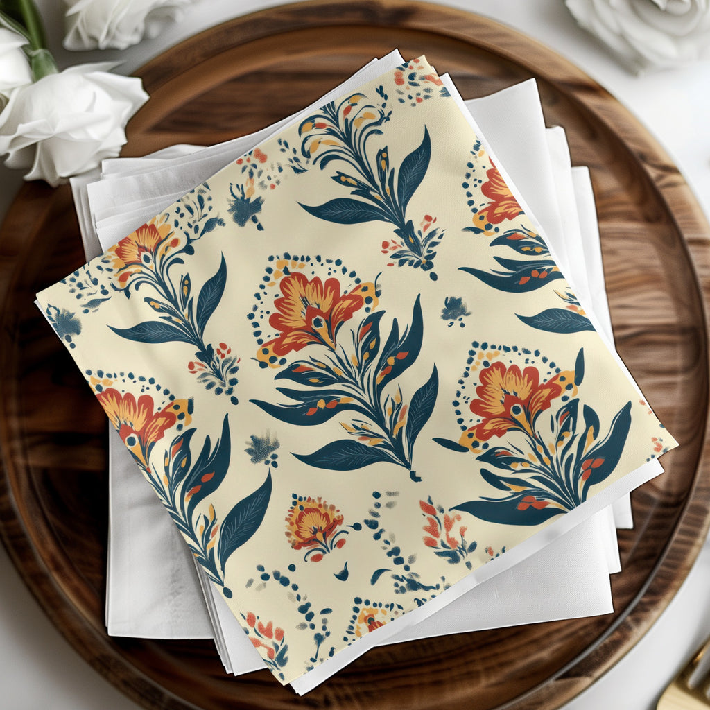 Elegant Floral Arrangement for a Seamless Indian Pattern - Moore and Mountain