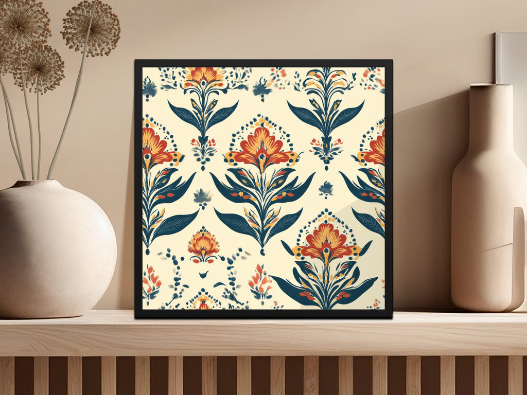 Elegant Floral Arrangement for a Seamless Indian Pattern - Moore and Mountain