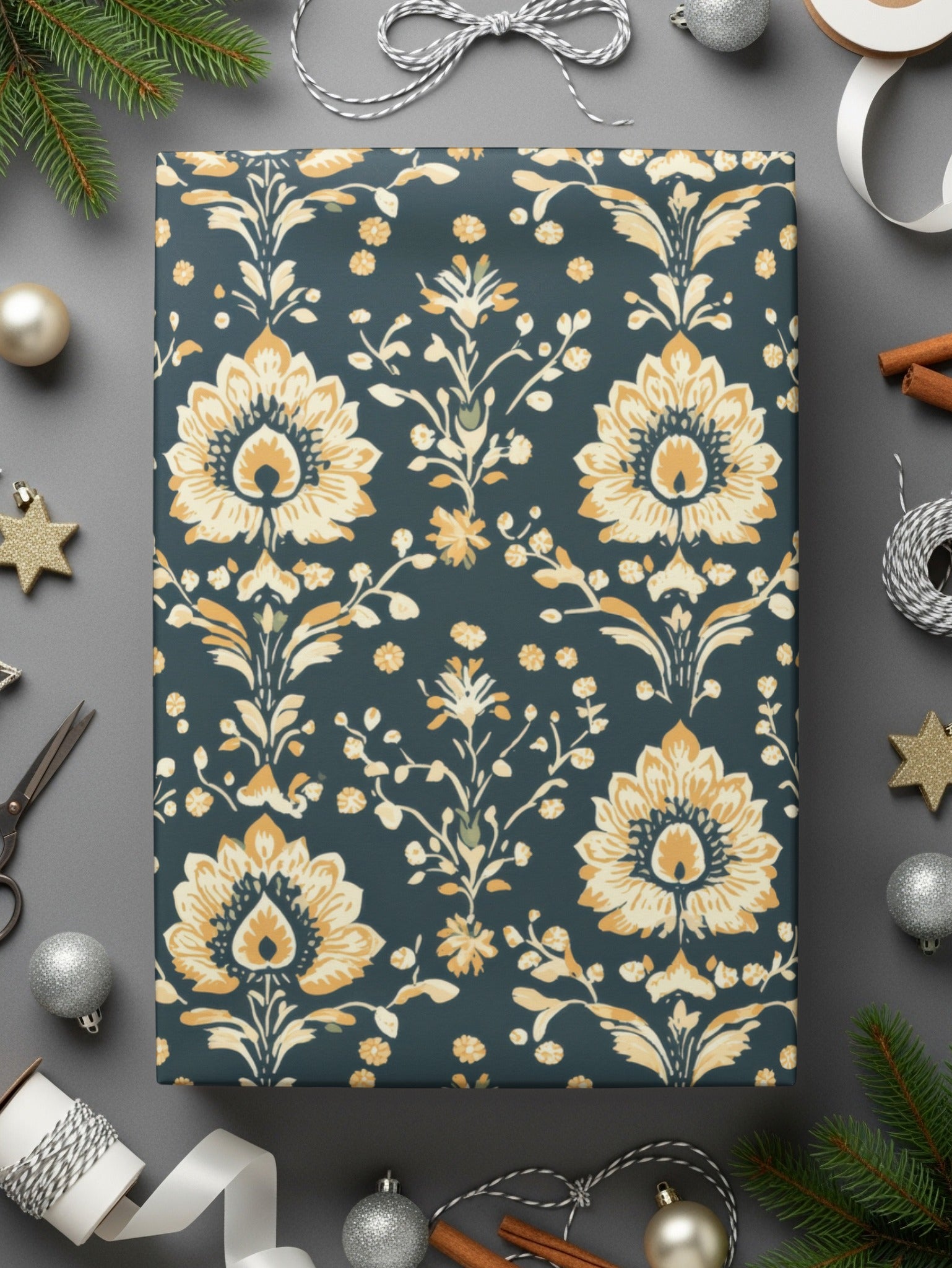 Elegant Floral Indian Motif Design Pattern Seamless - Moore and Mountain
