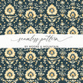 Elegant Floral Indian Motif Design Pattern Seamless - Moore and Mountain
