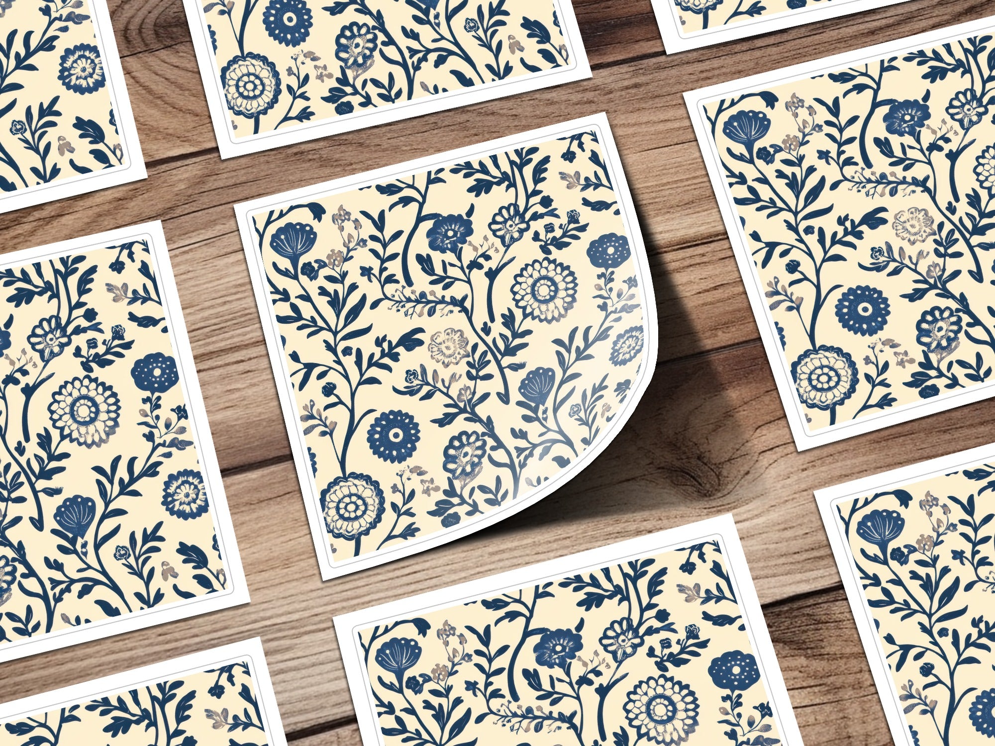 Elegant Floral Motif Vintage Style Indian Pattern Digital Chinoiserie Seamless - Moore and Mountain