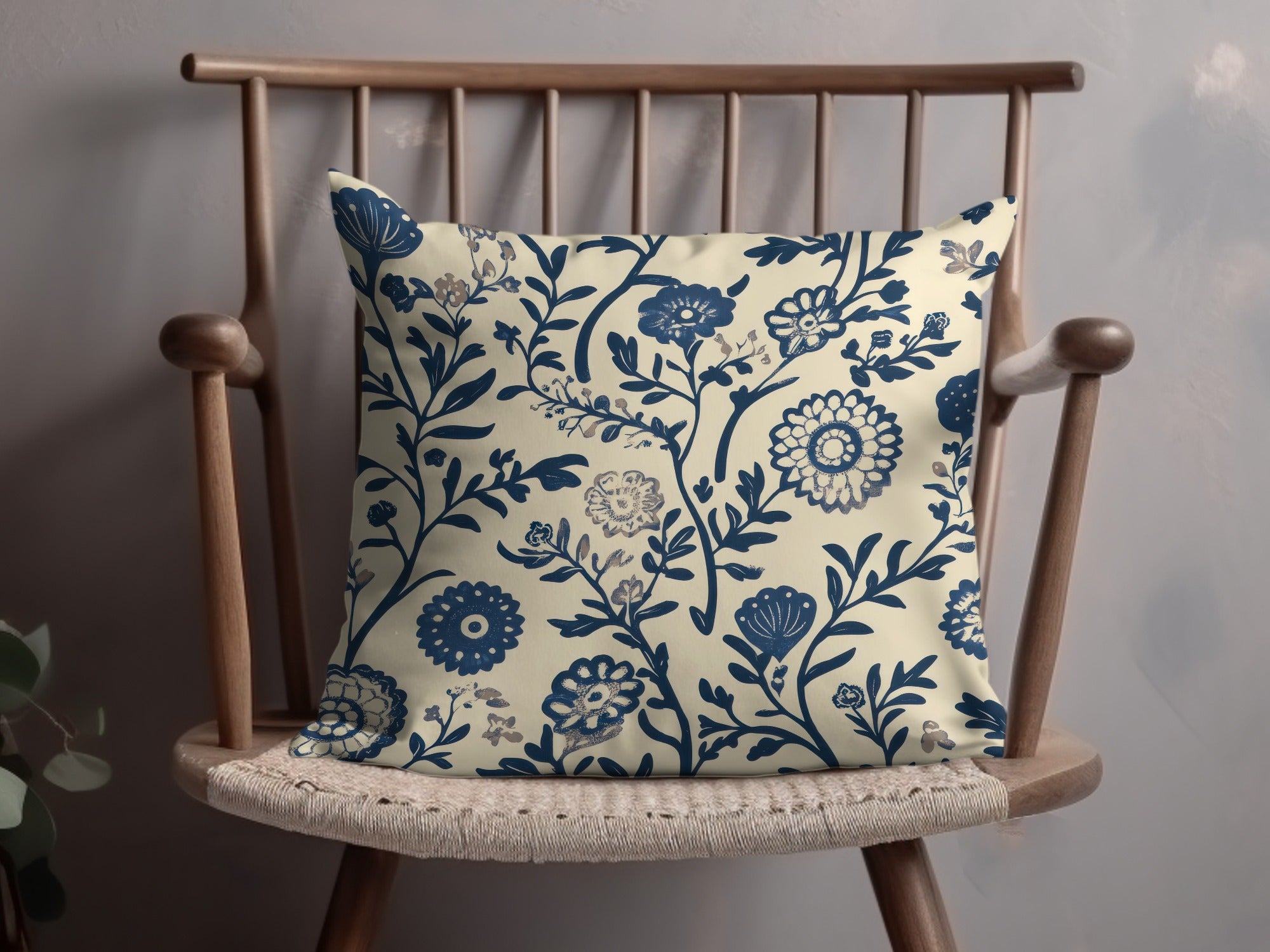 Elegant Floral Motif Vintage Style Indian Pattern Digital Chinoiserie Seamless - Moore and Mountain