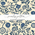Elegant Floral Motif Vintage Style Indian Pattern Digital Chinoiserie Seamless - Moore and Mountain