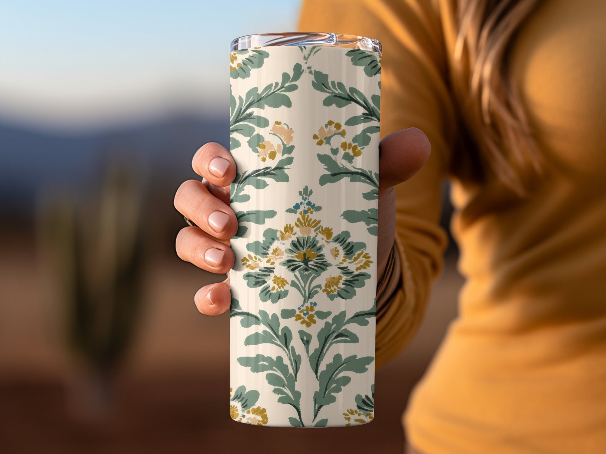 Elegant Floral Seamless Pattern with Greenery and Blooms Digital - Moore and Mountain