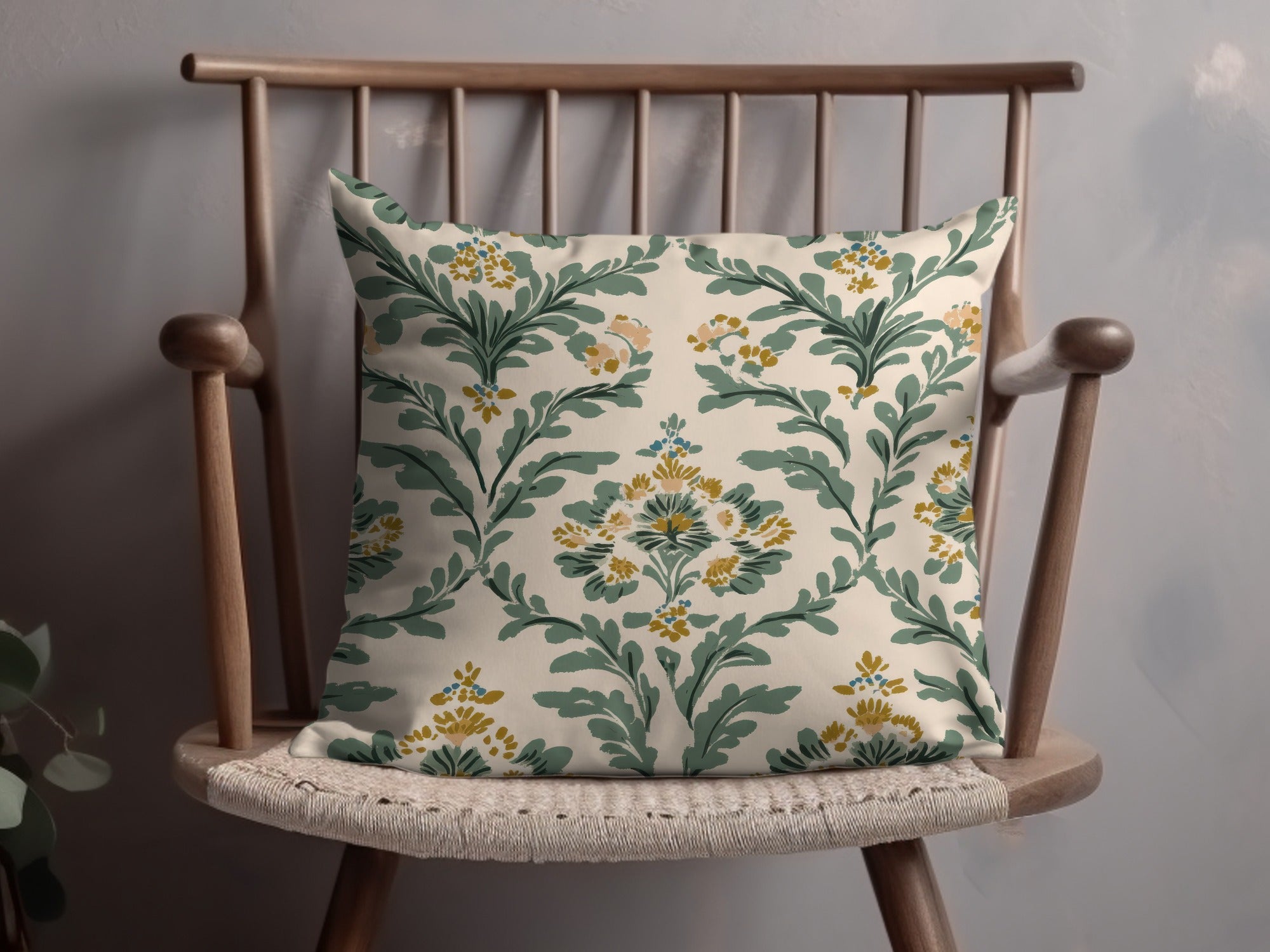 Elegant Floral Seamless Pattern with Greenery and Blooms Digital - Moore and Mountain
