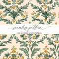 Elegant Floral Seamless Pattern with Greenery and Blooms Digital - Moore and Mountain
