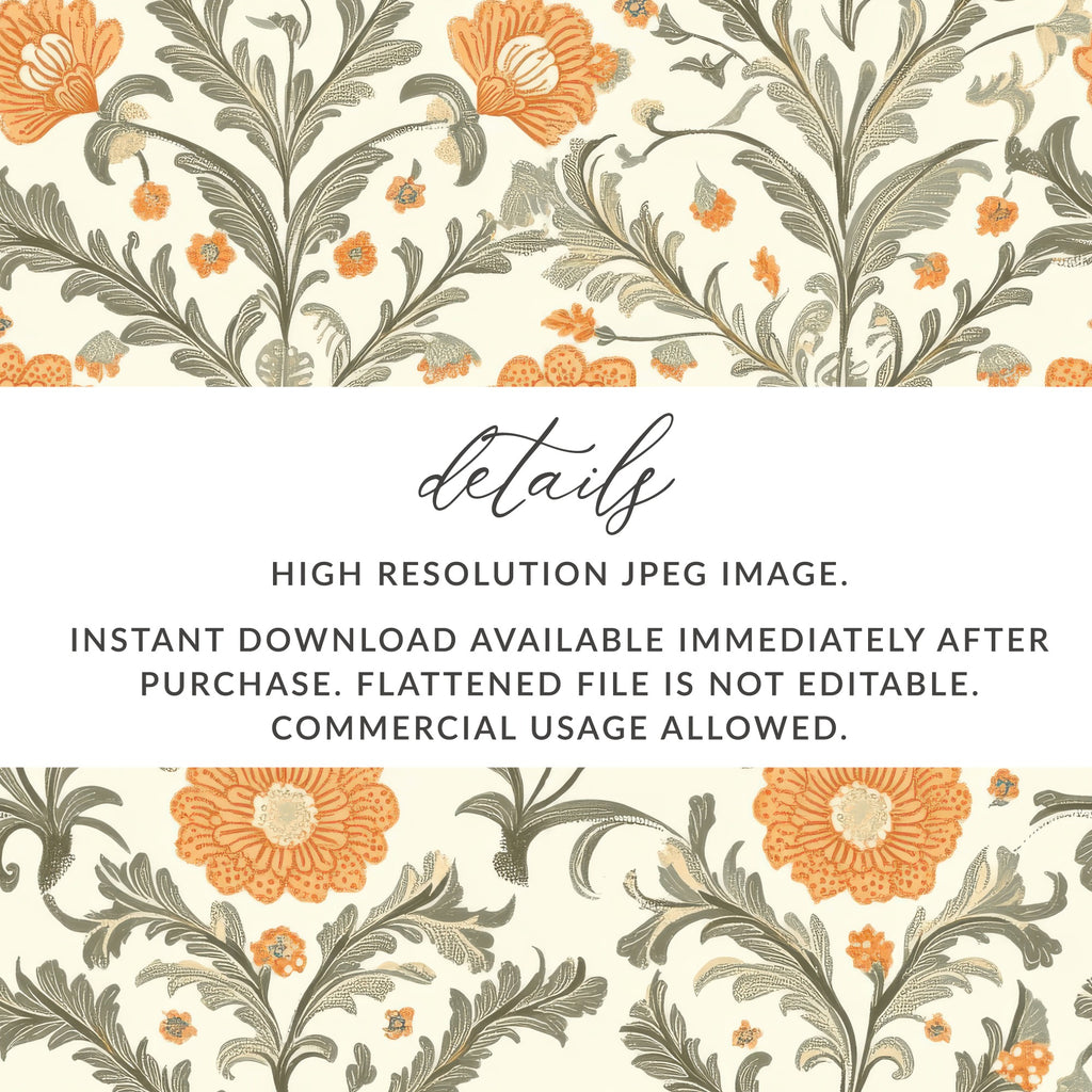 Elegant Floral Vines Seamless Pattern for Creative Projects - Moore and Mountain