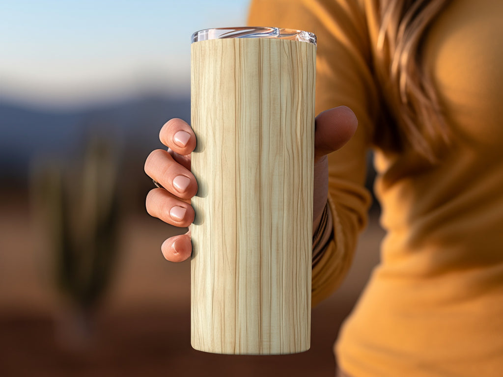 Elegant Bamboo Wood Travel Mug for Beverages