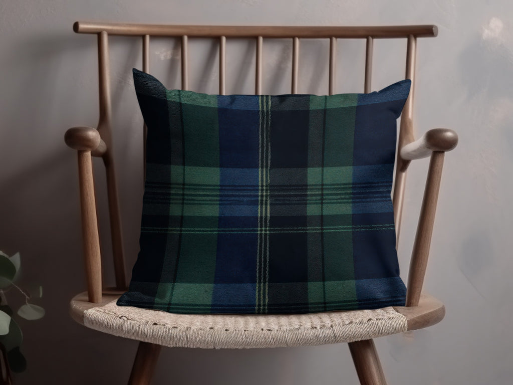 Elegant Seamless Navy Blue Tartan Fashionable Fabric - Moore and Mountain
