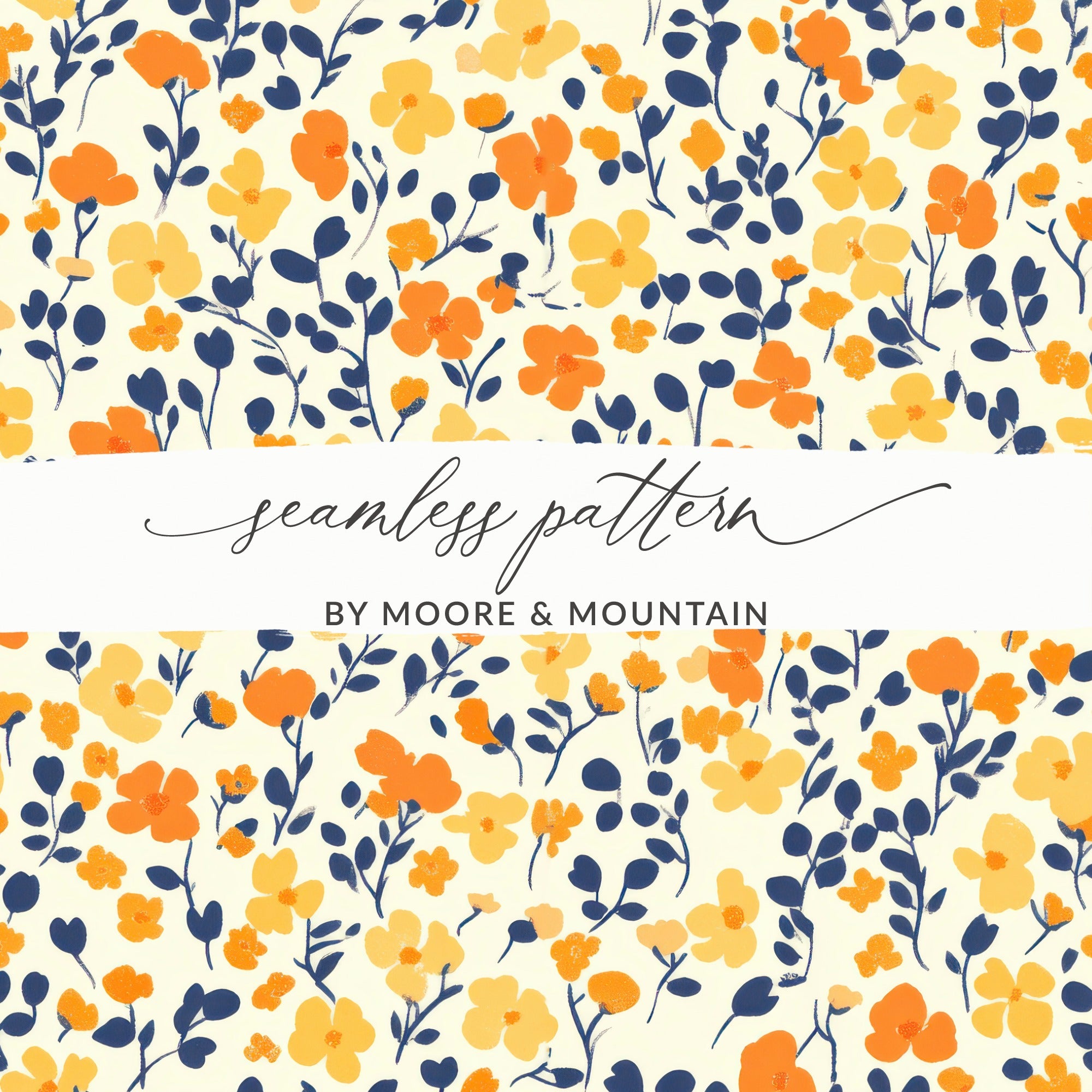 Seamless Floral Pattern by Moore & Mountain Design