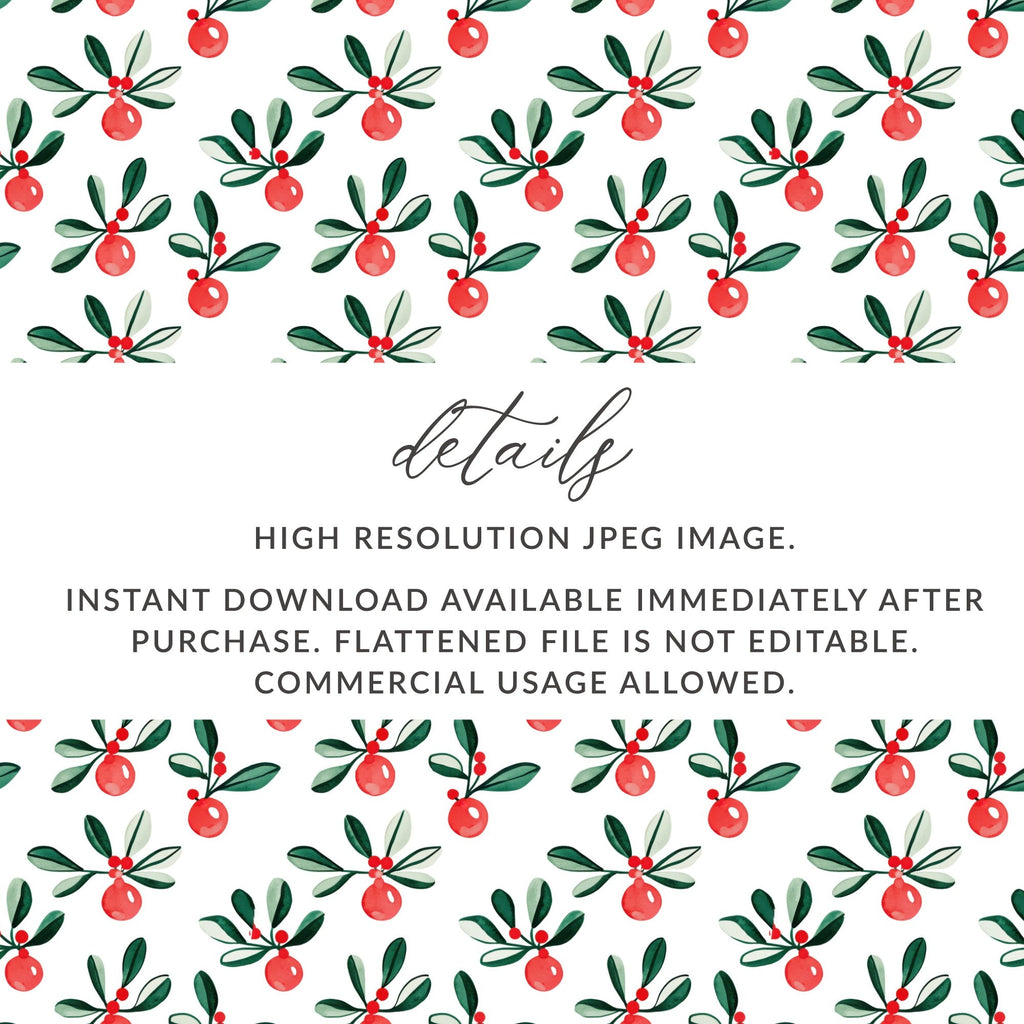 Festive Floral Delight with Ornaments for Winter Season Digital - Moore and Mountain