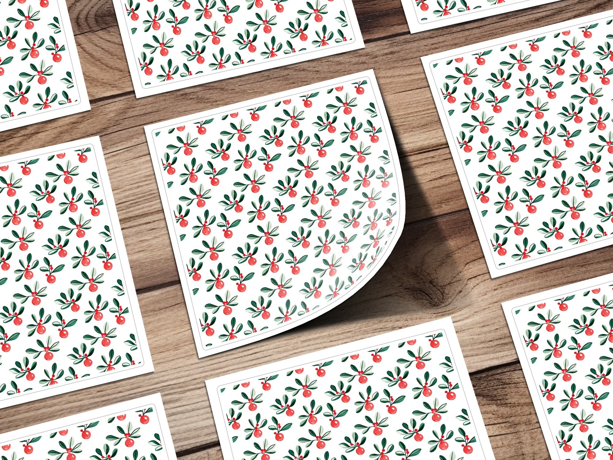 Festive Floral Delight with Ornaments for Winter Season Digital - Moore and Mountain