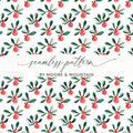Festive Floral Delight with Ornaments for Winter Season Digital - Moore and Mountain