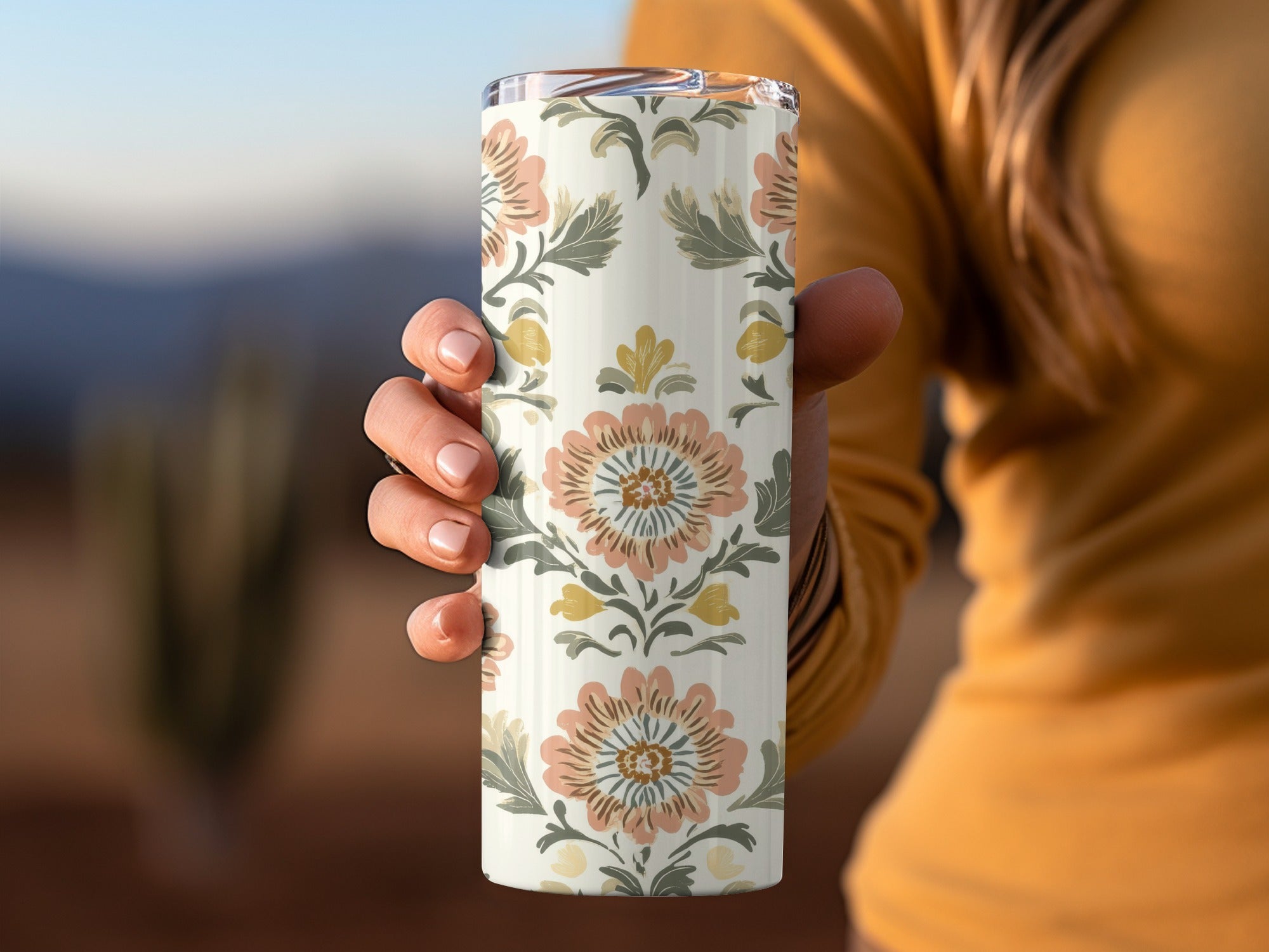 Floral Arrangement Featuring A Seamless Indian Pattern Floral Chintz - Moore and Mountain