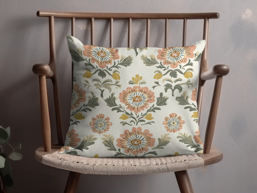 Floral Arrangement Featuring A Seamless Indian Pattern Floral Chintz - Moore and Mountain