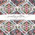 Floral Book Digital Paper, Seamless Pattern Design, Scrapbook Paper Pack, Fabric Pattern, Printable Background, Unique Floral Texture - Moore and Mountain