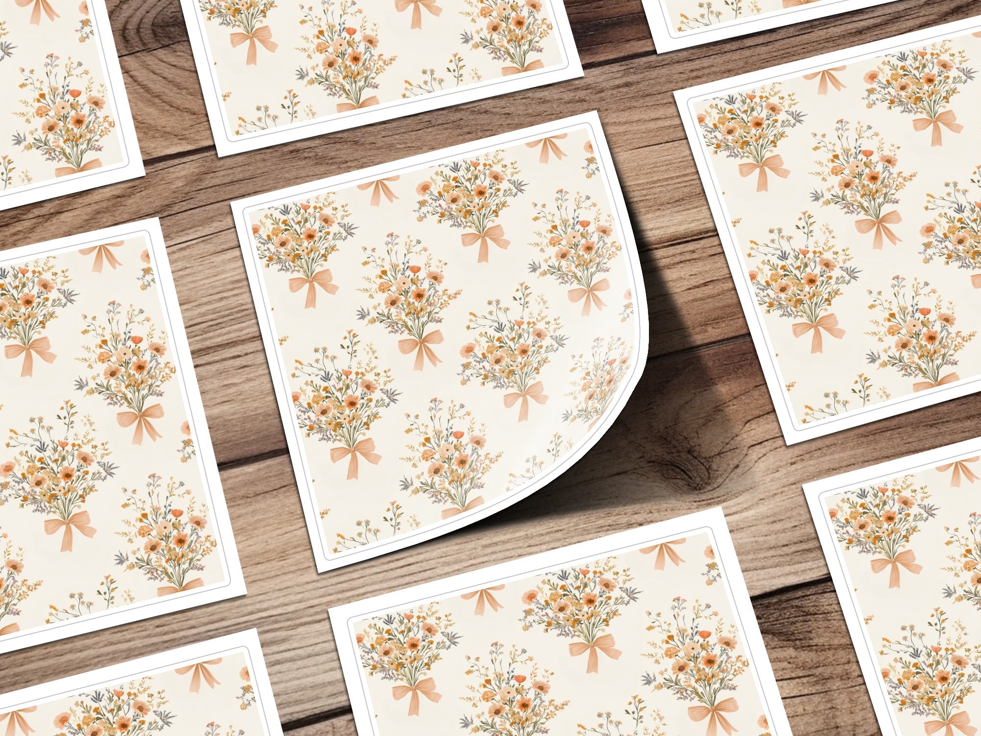 Floral Bouquet Seamless Pattern Digital, Flower Pattern, Repeat Pattern, Floral Design, Pastel Pattern, Seamless Digital Paper, Printable - Moore and Mountain