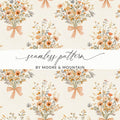 Floral Bouquet Seamless Pattern Digital, Flower Pattern, Repeat Pattern, Floral Design, Pastel Pattern, Seamless Digital Paper, Printable - Moore and Mountain
