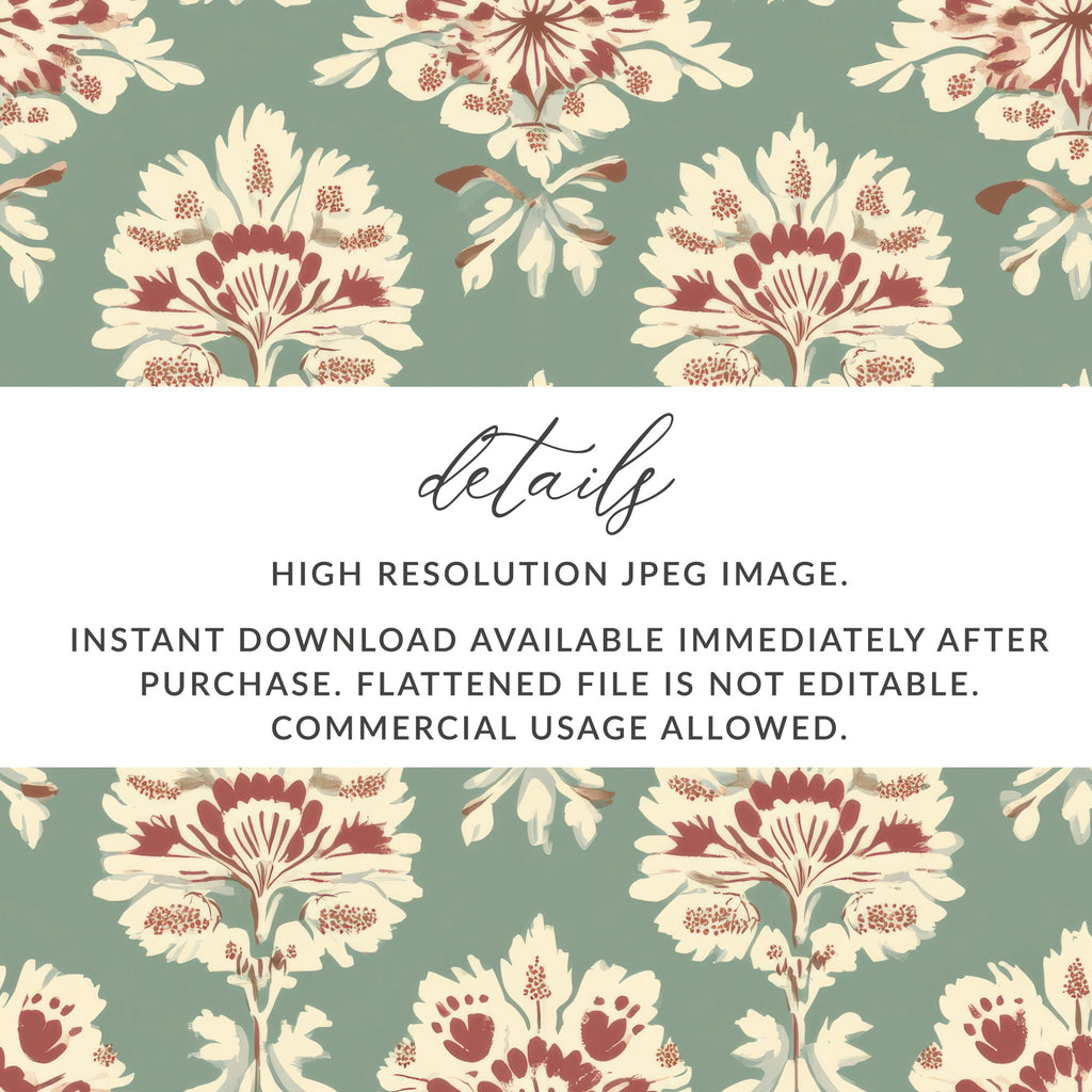 Floral Chintz Inspired Seamless Pattern Pretty Artful Design - Moore and Mountain