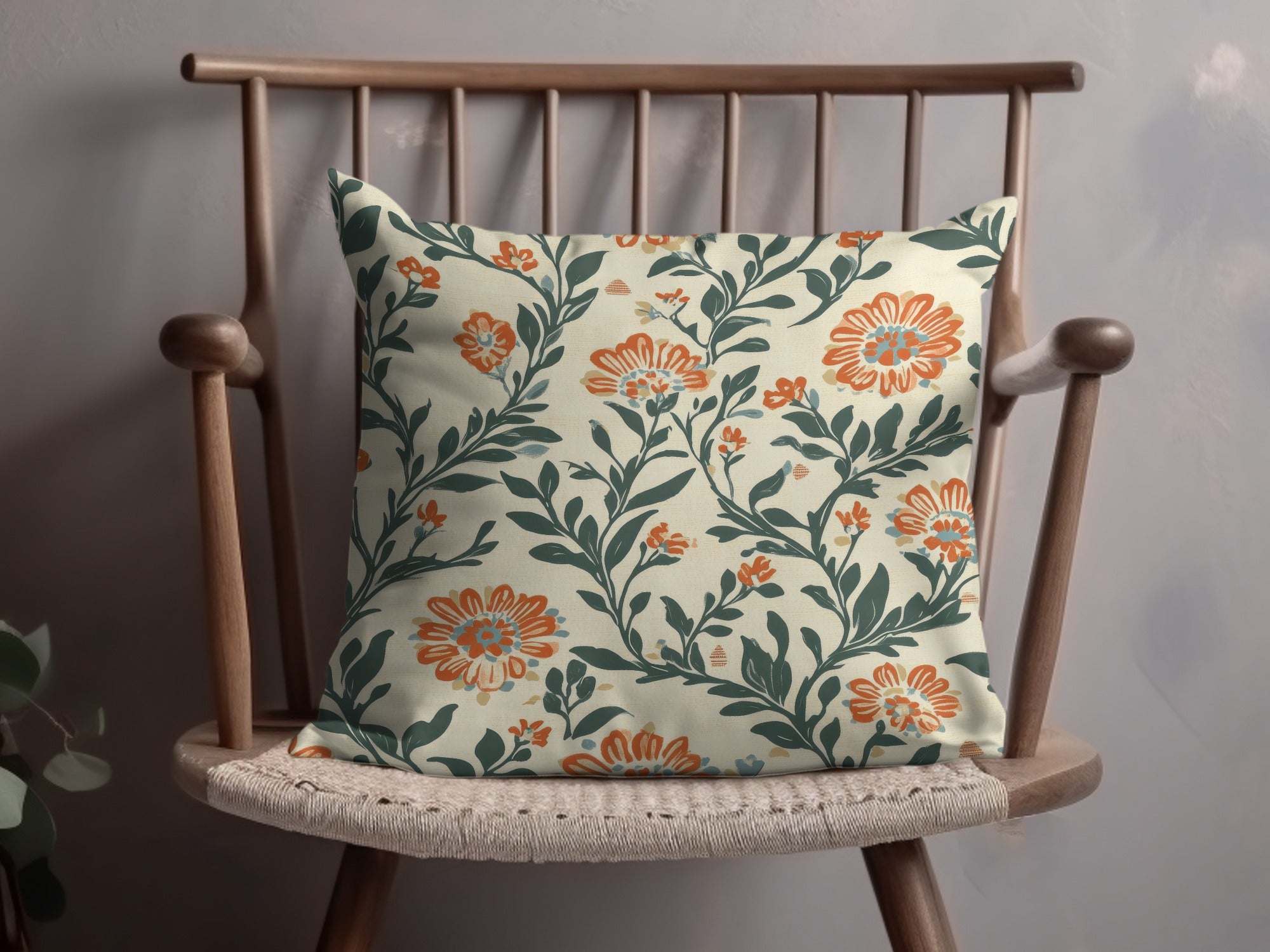 Floral Delight Kalamkari Seamless Pattern Delicate Chintz Background - Moore and Mountain