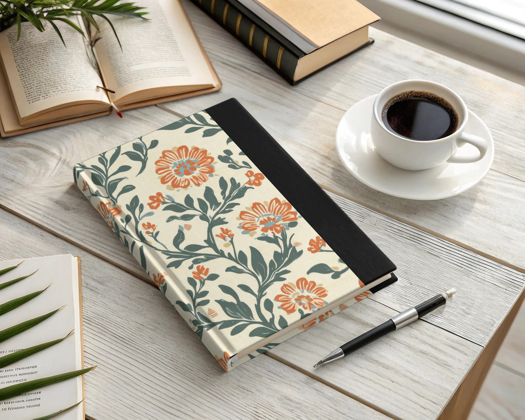 Floral Delight Kalamkari Seamless Pattern Delicate Chintz Background - Moore and Mountain