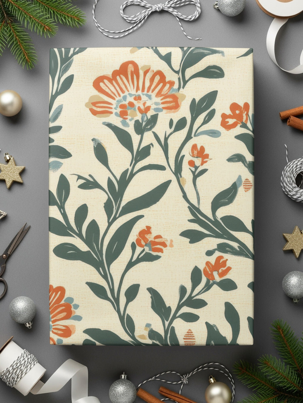 Floral Delight Kalamkari Seamless Pattern Delicate Chintz Background - Moore and Mountain