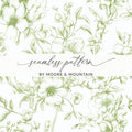 Green Floral Seamless Pattern by Moore & Mountain product