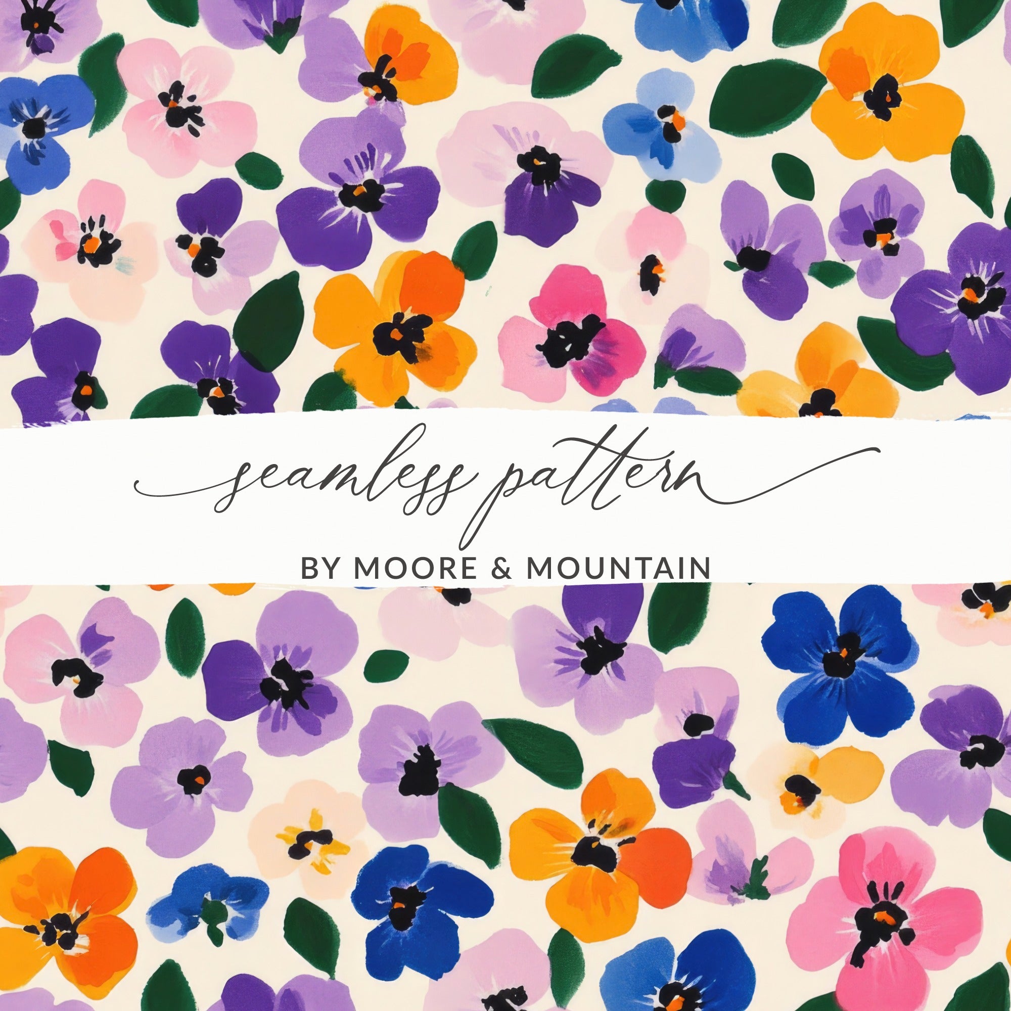 Floral Seamless Pattern by Moore & Mountain product