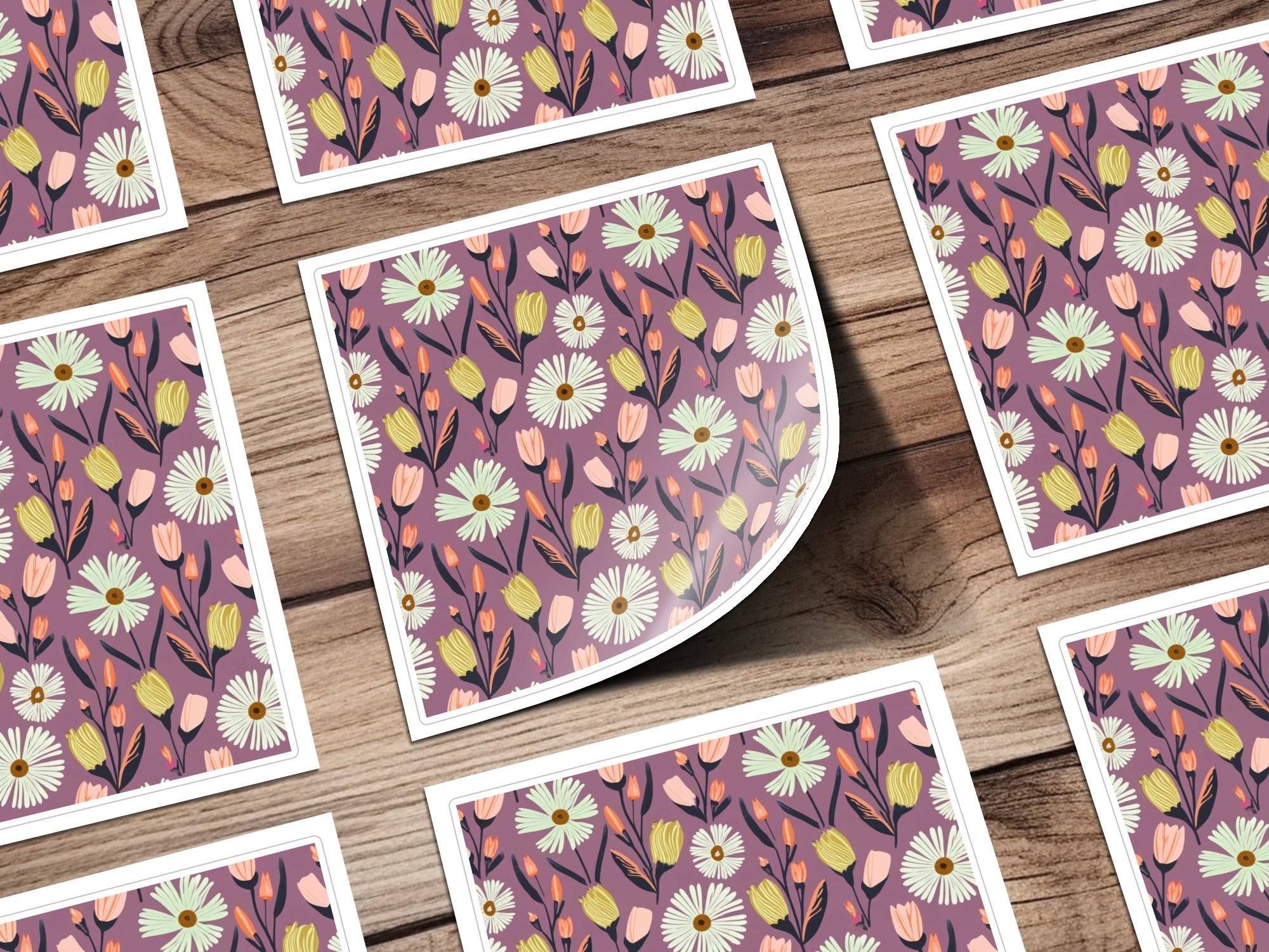 Floral Digital Paper, Daisy Seamless Pattern, Flowers Digital Download, Scrapbooking Paper, Fabric Design, Floral Print, Digital Design - Moore and Mountain
