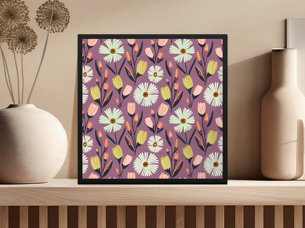 Floral Digital Paper, Daisy Seamless Pattern, Flowers Digital Download, Scrapbooking Paper, Fabric Design, Floral Print, Digital Design - Moore and Mountain
