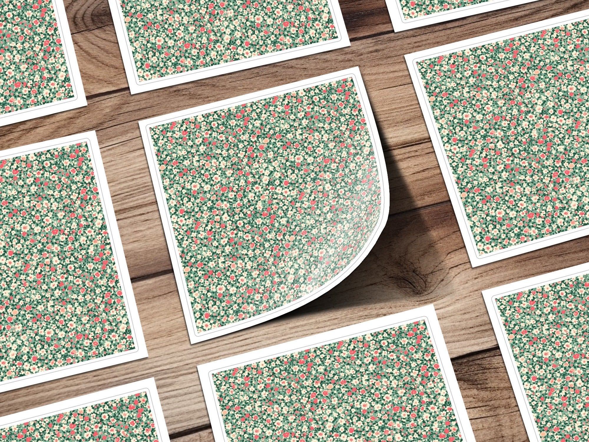 Floral Digital Paper, Ditsy Flower Seamless Pattern, Small Print Fabric Design, Pretty Floral Print, Digital Download, Repeating Pattern - Moore and Mountain