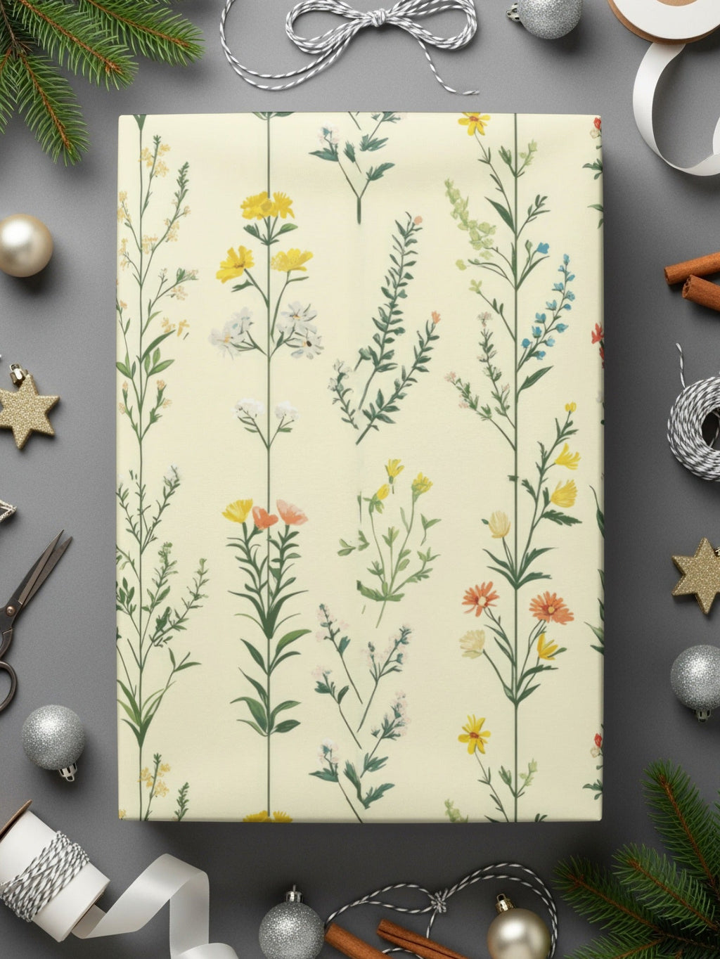 Floral Digital Paper, Seamless Flower Pattern, Botanical Background, Digital Download, Scrapbook Paper, Flower Print, Fabric Design - Moore and Mountain