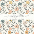 Floral Digital Paper, Seamless Flower Pattern, Commercial Use, Print on Demand Fabric, Digital Download, Flower Background, JPEG, 12x12 Inch - Moore and Mountain