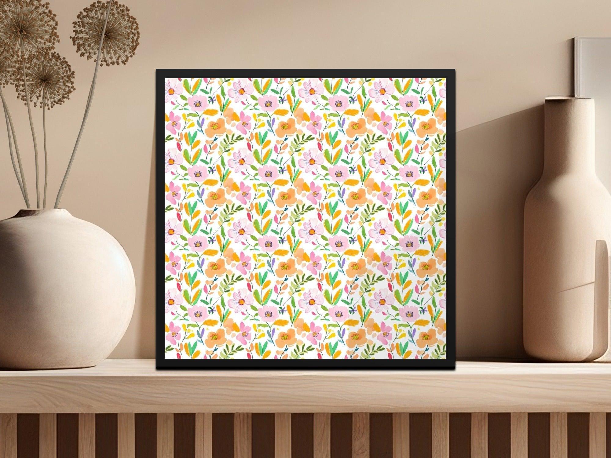 Floral Digital Paper, Seamless Flower Pattern, Watercolor Blossom Design, Repeating Floral Print, Digital Fabric Pattern, Pastel Flowers - Moore and Mountain