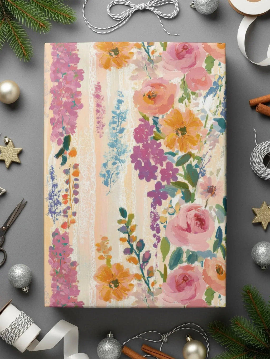 Floral Digital Paper, Seamless Flower Pattern, Watercolor Flowers, Digital Pattern Download, Fabric Design, Scrapbooking Paper - Moore and Mountain