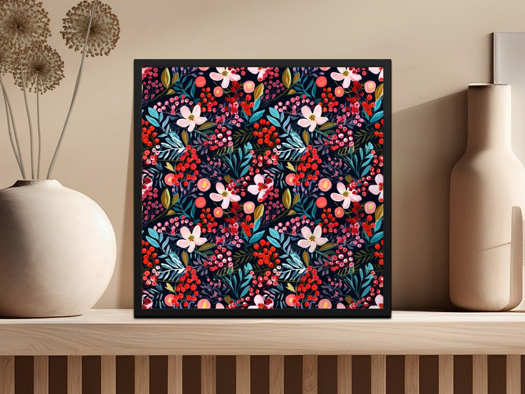 Floral Digital Paper, Seamless Pattern Design, Flower Pattern File, Floral Pattern Download, Commercial Use License, Botanical Print, JPEG - Moore and Mountain