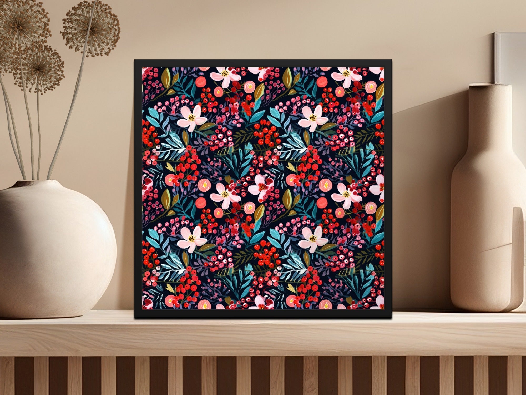 Floral Digital Paper, Seamless Pattern Design, Flower Pattern File, Floral Pattern Download, Commercial Use License, Botanical Print, JPEG - Moore and Mountain